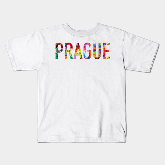 Prague John Lennon Wall Kids T-Shirt by aterkaderk